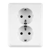 Basic ws Steckdose 2-f.