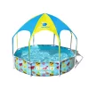 Bestway Stahlwandpool Splash-in-Shade mit Sonnendach 244 x 51 cm bunt