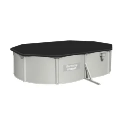 Bestway Stahlwandpool-Set Hydrium oval grau 500 x 120 x 360 cm