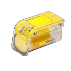 Bienenreich Einhand-Zeichenkolben für Bienenkönigin Kunststoff gelb / transparent