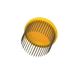 Bienenreich Nadelkäfig für Bienenkönigin Kunststoff Metall gelb / silber