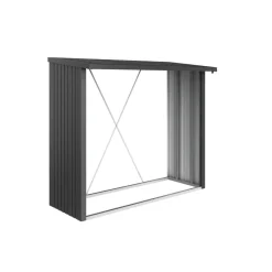 Biohort Brennholzunterstand WoodStock 230 dunkelgrau-metallic