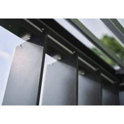 Biohort Lamellenseitenwand Gr. 4m quarzgrau-metallic