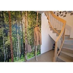 Birkenstamm 90 cm Durchmesser 2-4 cm