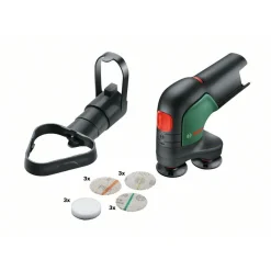 Bosch Akku-Tellerschleifer und Polierer-Set EasyCurvSander 12 ohne Akku 14-teilig