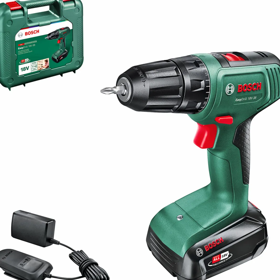 Bosch Akku-Bohrschrauber EasyDrill 18V-38 inkl Ladegerät