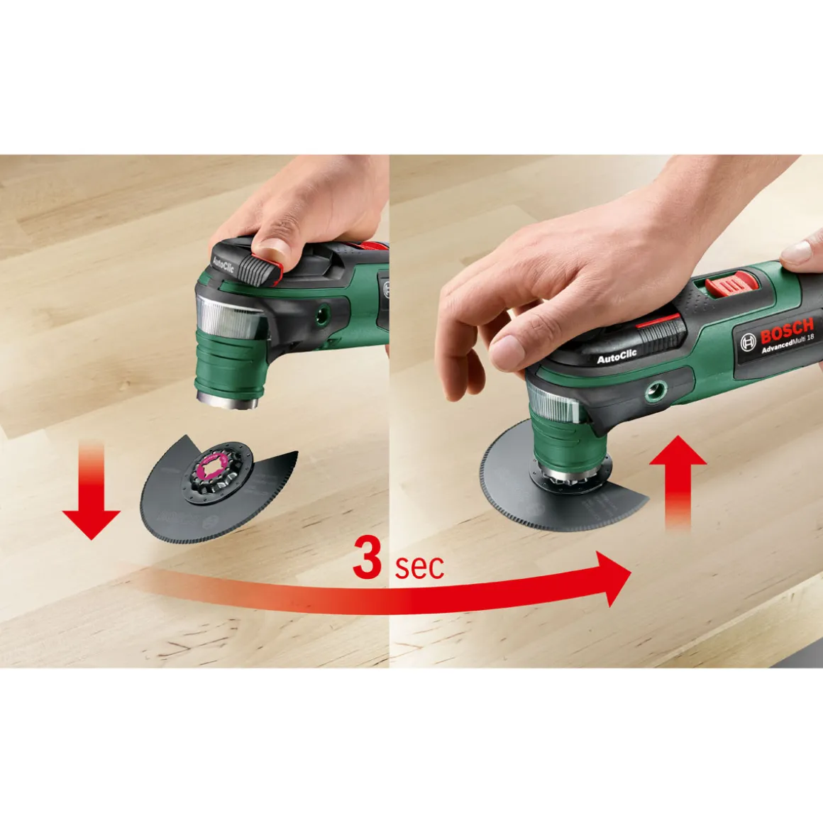 Bosch Akku-Multifunktionswerkzeug Advanced Multi 18