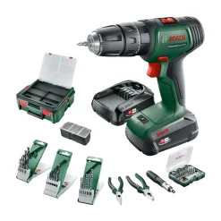 Bosch Akku-Schlagbohrschrauber UniversalImpact 18V 2 Akkus Ladegerät und Zubehör