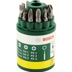 Bosch Schrauberbit-Set Runddose 10-teilig
