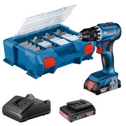 Bosch Akku-Bohrschrauber GSR 18 V-45 Professional mit L-Case Pick & Click