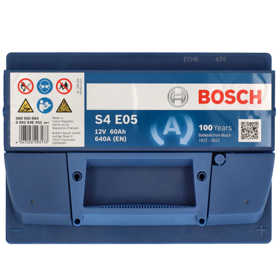 Bosch Autobatterie S4 EFB 60Ah/640A