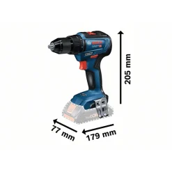 Bosch Professional Akku-Bohrschrauber GSR 18 V mit 2 Akkus