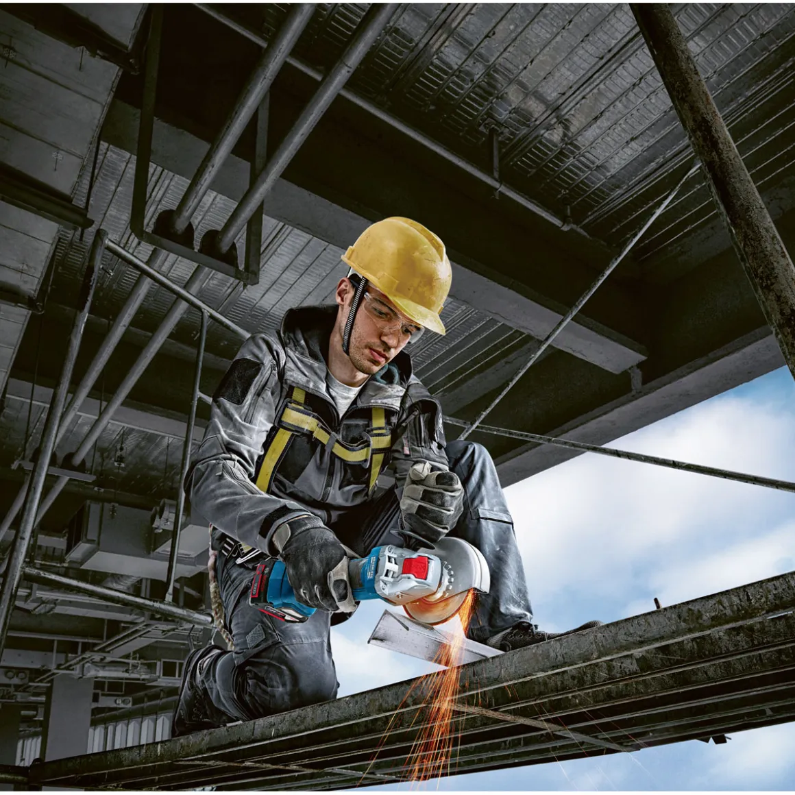 Bosch Professional Akku-Winkelschleifer GWX 18V-7 X-LOCK