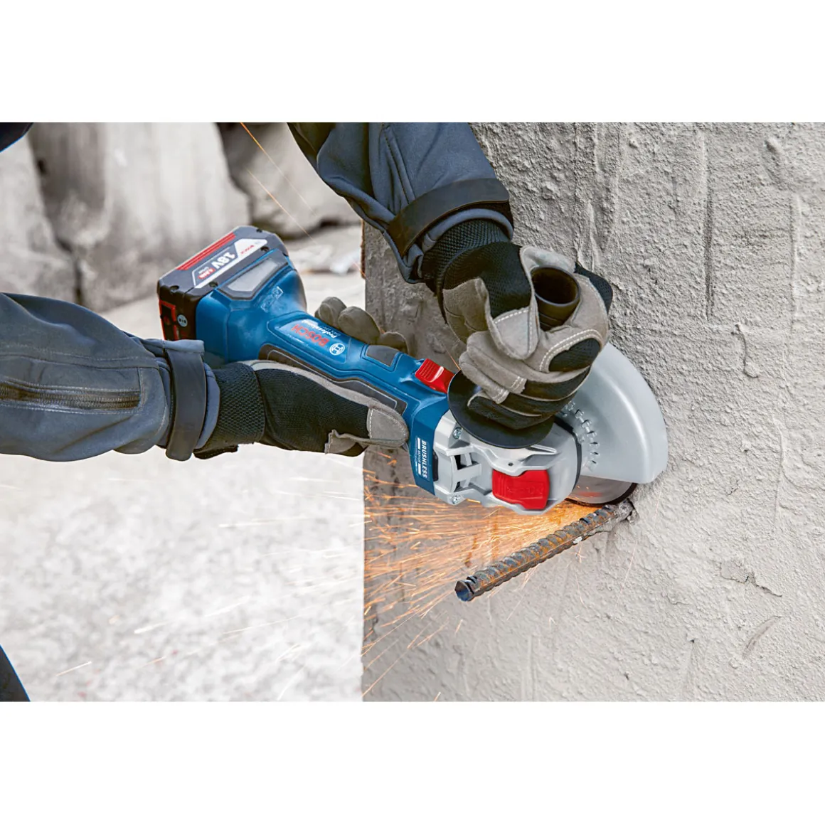 Bosch Professional Akku-Winkelschleifer GWX 18V-7 X-LOCK