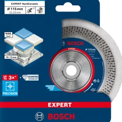 Bosch Professional Expert HardCeramic Diamanttrennscheiben 115 x 22,23 x 1,4 x 10 mm