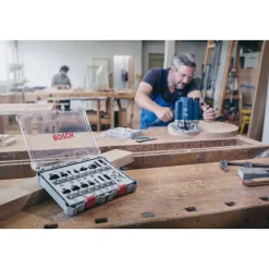 Bosch Professional Rand- und Kantenfräse-Set GKF 12V 6-teilig