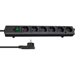 Brennenstuhl Steckdosenleiste Comfort-Line Plus 6-fach schwarz