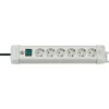 Brennenstuhl Steckdosenleiste Premium-Line mit Schalter 6-fach lichtgrau