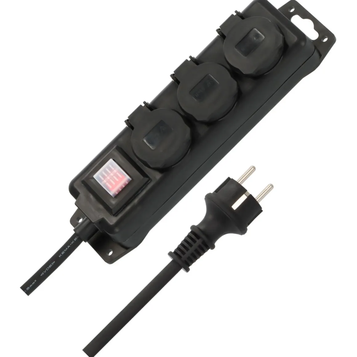 Brennenstuhl Steckdosenverteiler 3fach 2m H07RN-F3G1.5