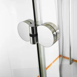 Breuer Drehfalttür Elana Komfort 4-teilig für Nische alu chromeffekt Klarglas 1600 mm