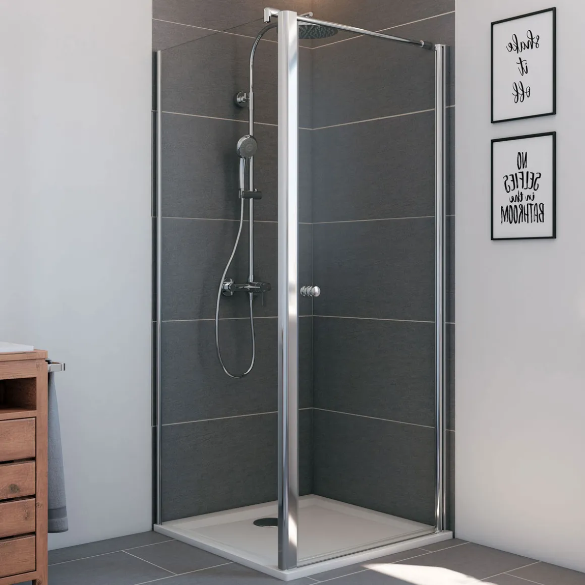 Breuer Drehtür Elana 6 mit Bogengriff für Seitenwand