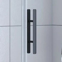 Breuer Drehtür Europa Design für Seitenwand Anschlag rechts schwarz matt Intima 800 mm