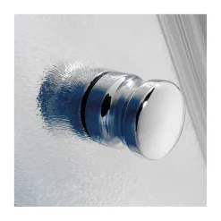 Breuer Duschwand Entra mit beweglichem Element über Eck Anschlag rechts schwarz matt Intima 1400 mm