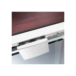 Breuer Eckeinstieg Panorama Schiebetür Soft und Silent 4-teilig alu chromeffekt grau getönt 1400/1400 mm