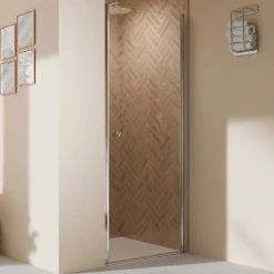 Breuer QUICK72 Elana 2.0 Drehtür Nische Anschlag rechts Alu chromeffekt Klarglas 900 mm