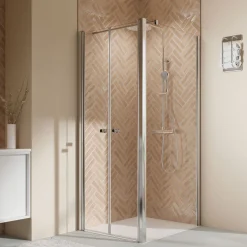 Breuer QUICK72 Elana 2.0 Seitenwand rechts für Pendeltür Alu silber matt Klarglas 750 mm