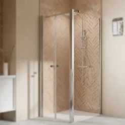 Breuer QUICK72 Elana 2.0 Seitenwand rechts für Pendeltür Alu silber matt Klarglas 750 mm