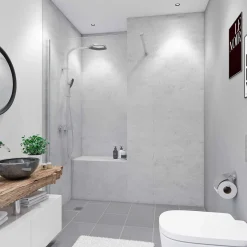 Breuer Rückwand Stein-Optik Marmor grau 1000 x 2100 mm