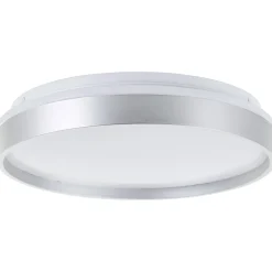 Brilliant Deckenleuchte Britt 33cm silber/weiß 22W 2300lm stufenlos dimmbar