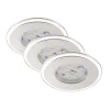 Briloner LED-Einbauleuchtenset Attach Aluminium 3x