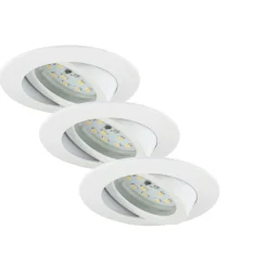 Briloner LED-Einbauleuchte weiß 3 x 5,5W mit Gelenk