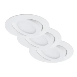 Briloner LED-Einbauleuchtenset Attach weiß Kunststoff 3er-Set