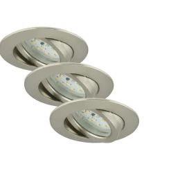 Briloner LED-Einbauleuchte matt 3 x 5,5W inkl Gelenk