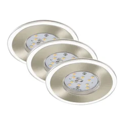 Briloner LED-Einbauleuchtenset Attach matt 3-flammig 3x
