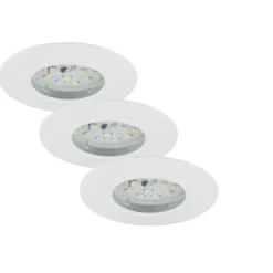 Briloner LED-Einbauleuchte 3er-Set weiß rund