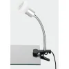 Briloner LED-Klemmleuchte titan-weiß