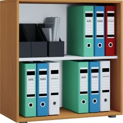 Büroregal Lona L ohne Türen Buche