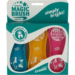 Bürstenset Classic 3-teilig blau/gelb/rosa