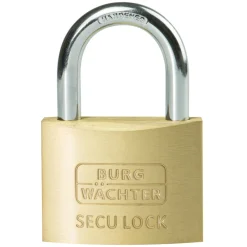 Burg Wächter Zylinder-Vorhängeschloss Secu Lock 405 70,7 47,8 x 70,7 x 13,7 mm Messing