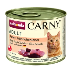 Carny Cat Adult Pute und Hühnchenleber 200g Dose