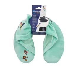 Cartrend Kinder Nackenkissen mit Kapuze mint
