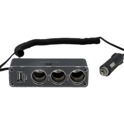 Cartrend Ladesteckdose 3-Port mit USB
