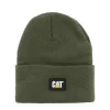 CAT Strickmütze Label Cuff oliv