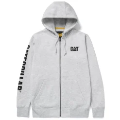 CAT Zip Hoodie Banner Gr. 2XL grau