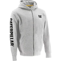 CAT Zip Hoodie Banner Gr. 2XL grau