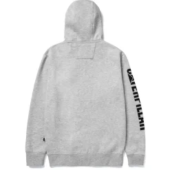 CAT Zip Hoodie Banner Gr. L grau